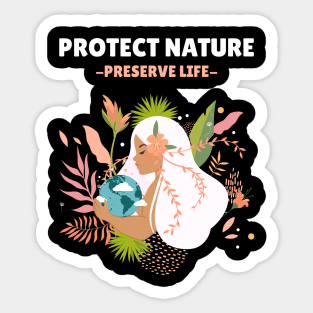 Protect Nature, Preserve Life Sticker